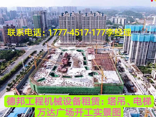 萬(wàn)達(dá)廣場(chǎng)、岳麓青城一二三期   租賃塔吊、電梯實(shí)情